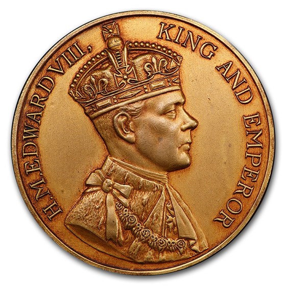 1937 Great Britain Bronze Coronation Medal SP-64 PCGS Matte 1937 Great Britain Bronze Coronation Medal SP-64 PCGS Matte